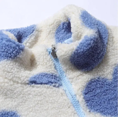 Daria - Odwracalna kurtka w serduszka