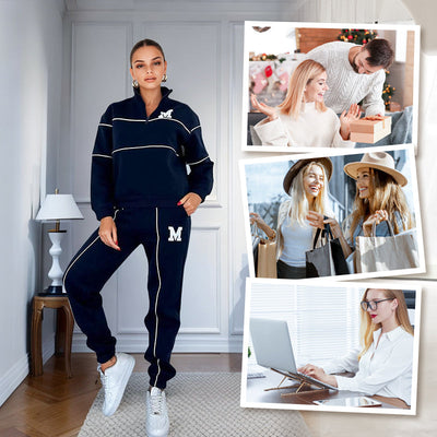 Jade - Bluza lniana casualowa komplet 2 sztuki